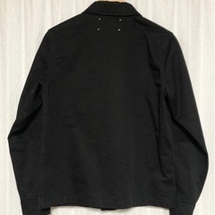 美品19SSメゾン マルジェラ ミリタリーシャツ ジャケット44 ヴィンテージ加工 イタリア製 黒 Maison Martin Margiela マルタン 古着 正規品 美品19SSメゾン マルジェラ ミリタリーシャツ ジャケット44