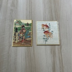刺繍　風情のあるポストカード