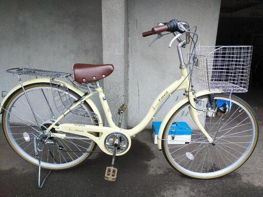 防犯登録料込み。札幌市内配達無料！中古無印良品26インチ クリーム色！