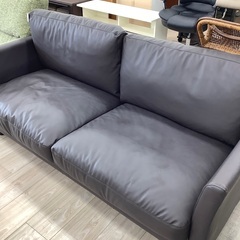 ☆ジモティ割あり☆ ソファー 黒 H63×D76×W200 クリーニング済み TJ5082