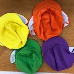【ネット決済・配送可】幼稚園カラー帽子　