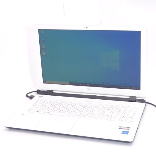 中古美品 15インチ ノートパソコン NEC PC-NS100D2W 新品SSD WiFi有 第5世代 Celeron 4GB DVDRW 無線 Bluetooth カメラ Win10 Office