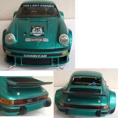 ジャンク扱★タミヤ ラジコン ポルシェ・ターボ RSR934 Vaillant 1/12 グリーン系　TAMIYA 田宮 レトロ 車 ☆ PayPay(ペイペイ)決済可能 ☆ 札幌市 豊平区 平岸 ジャンク扱☆タミヤ ラジコン ポルシェ・ターボ RSR934 Vaillant 1/12