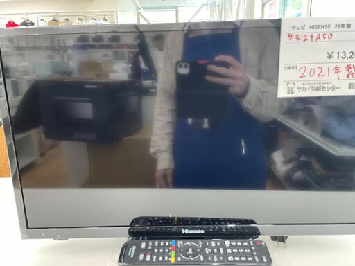 テレビ　HISENSE　21年製　24A50　JS058