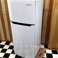 ハイセンス Hisense 2ドア ノンフロン冷凍冷蔵庫 HR-B12C 120L 2019年製