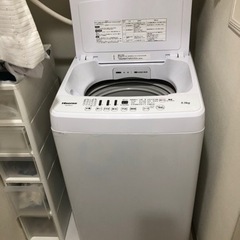 掃除済み きれいな洗濯機 5.5kg ホワイト Hisense