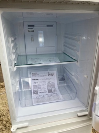 SHARP ノンフラン冷凍冷蔵庫 SJ-D14F-W ※2020年製 説明書付属 生活家電 