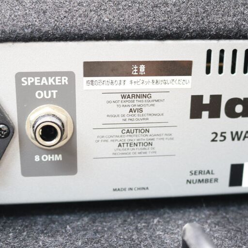 400) 【美品】 Hartke ハートキー ベースアンプ A25 25WATT BASE AMPLIFIER