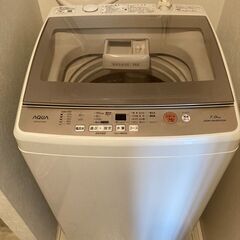 2018年12月　AQUA　洗濯機　7kg　ヤマダ保証2024年...