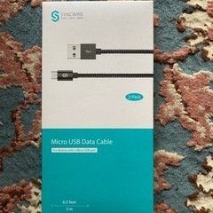 (新品未使用)値下げ SYNCWIRE マイクロ USBデータケーブル」の画像