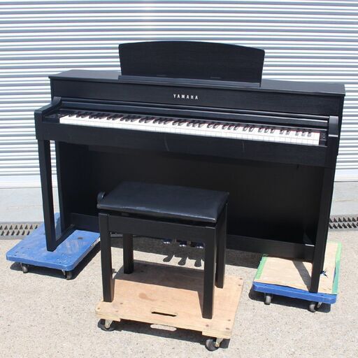 T750) YAMAHA 電子ピアノ 2017年製 CLP-575B Clavinova 88鍵 音色数34 補助ペダル/椅子/付属品付 クラビノーバ ヤマハ 直取り/自社配送限定