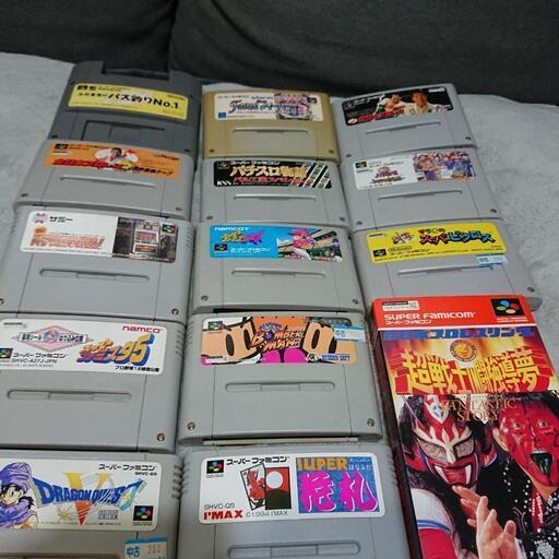 スーパーファミコン本体ソフト39本 - 福山市