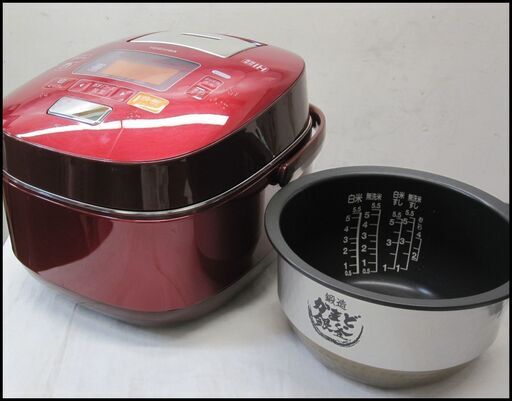 新生活！7700円 東芝 真空圧力IH炊飯器 5合炊き RC-10VSF グランレッド
