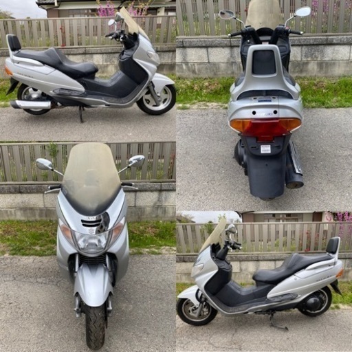 ☆スカイウェーブ250.CJ４1A☆走行少なめ^_^バッテリー・グリップなど新品交換☆色々整備で快調ですよ☆ビッグスクーター☆ ☆スカイウェーブ250.CJ41A☆走行少なめ^_^バッテリー・グリップなど