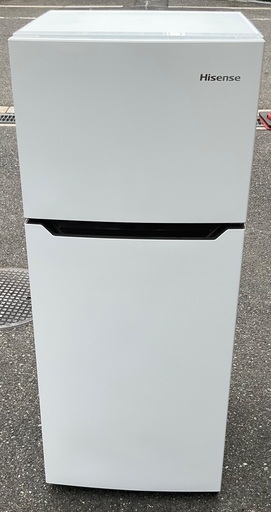 【RKGRE-870】特価！ハイセンス/Hisense/120L 2ドア冷凍冷蔵庫/HR-B12C/中古品/2019年製/当社より近隣無料配達！