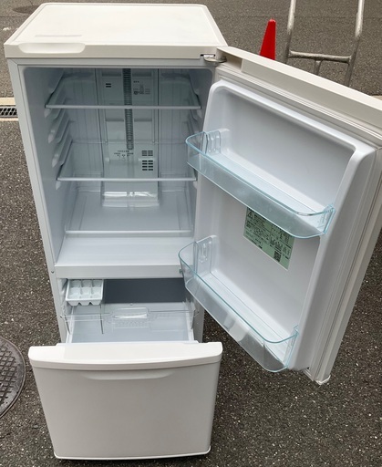 RKGRE-871】特価！Panasonic/138L 2ドア冷凍冷蔵庫/NR-BW14CJ-W/中古品