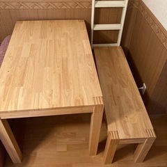 【IKEA】テーブル・ベンチセットでお譲りします