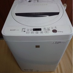 シャープ　洗濯機　2016年製　4キロ