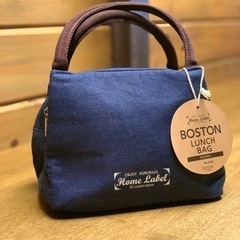 お話中》新品　ボストン型　デニムランチ保冷バッグ