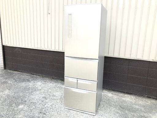 TOSHIBA 東芝 VEGETA 冷凍冷蔵庫 GR-P41GK(NS) 右開き 5ドア 411L 自動製氷 脱臭 ecoモード 2019年製