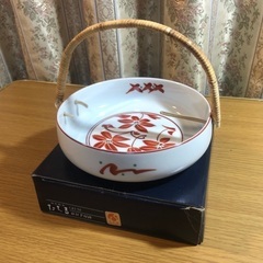 【創作陶器】たち吉 春日手付鉢