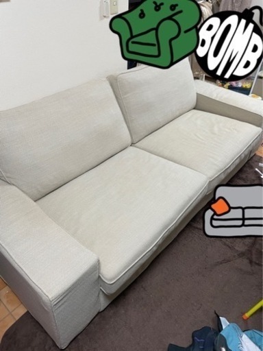 美品　3人掛けソファ