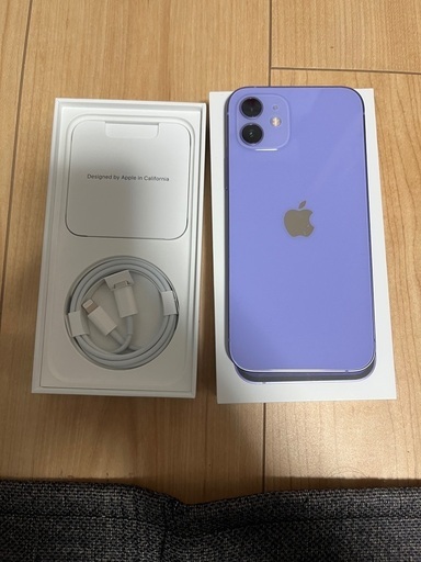 【美品】iPhone 12 128GB パープル　SIMロック解除済 ②新品、未使用 iPhone12 128G パープル SIMロック解除済み 新品未使用