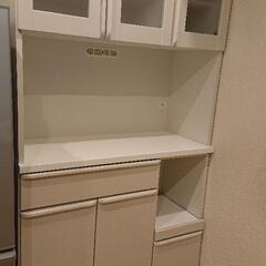 【使用期間10か月未満】食器棚 キッチンボード 幅998mm