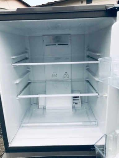 ②✨2017年製✨2586番AQUA✨ノンフロン冷凍冷蔵庫✨AQR-U16F(S)‼️