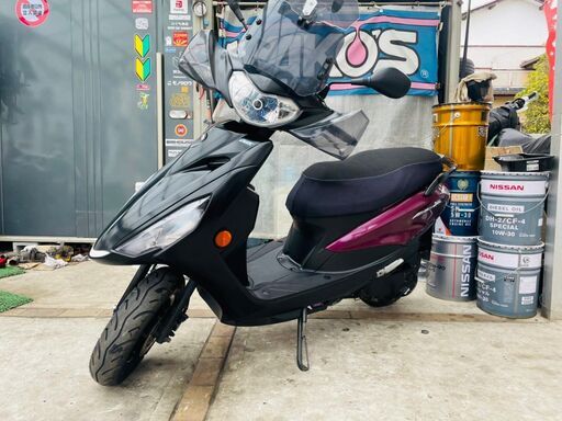 ★実動！ヤマハ アクシスZ BLUE COREエンジン SED7J AXIS Z 大容量メットイン 千葉 木更津から 配送可 ローン可 原付 通勤 通学★