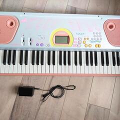 ♪ 電子キーボード LK-102 光る鍵盤ピアノ CASIO ピンク