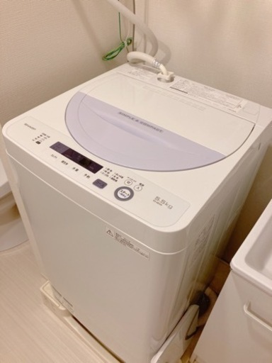 【受け渡し予定者決定しています】2017年製 SHARP 洗濯機 ES-GE5A