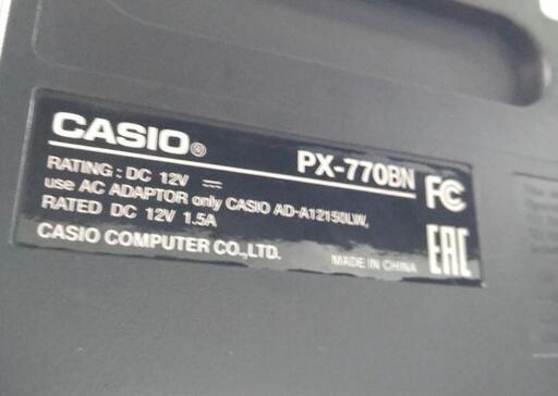 CASIO カシオ Privia 電子ピアノ PX-770BN 2021年製 状態良好品 椅子と