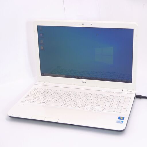中古美品 15インチ Wi-Fi有 ノートパソコン NEC PC-LS150HS6W ホワイト Pentium 4GB 750GB DVDマルチ 無線 カメラ Windows10 Office
