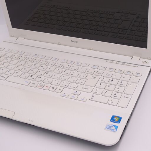 美品 15インチ Wi-Fi有 ノートパソコン NEC PC-LS150HS6W ホワイト