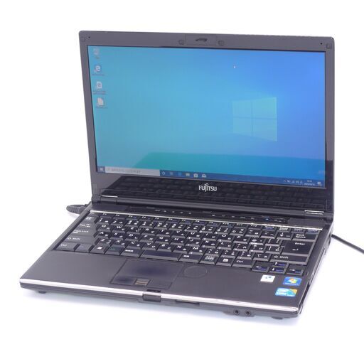 中古美品 13インチ 日本製 ノートパソコン 富士通 SH760/5A 新品SSD搭載 Wi-Fi有 Core i5 4GB DVDRW 無線LAN WiMAX Windows10 Office