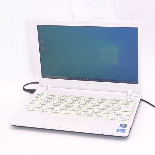 中古美品 13インチ ノートパソコン 富士通 SH54/E 新品SSD搭載 Wi-Fi有 第2世代 Core i3 4GB DVDRW 無線 Bluetooth Windows10 Office