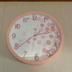 ディズニーかけ時計「桜ピンク」