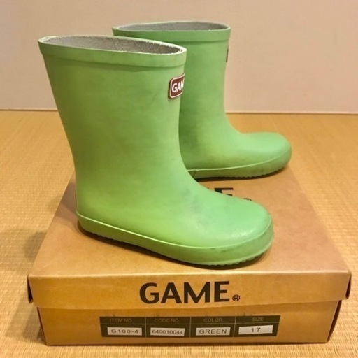 長靴 17 0cm Game 黄緑 Iii 矢口渡のキッズ用品 子供用シューズ の中古あげます 譲ります ジモティーで不用品の処分