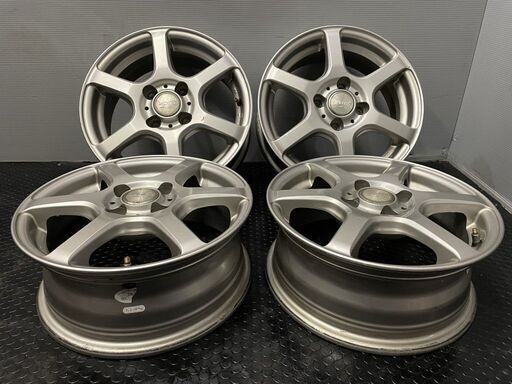 YFC LAYCEA 02 レイシア 社外ホイール 14インチ 4本 5.5J4HPCD100+40 ヴィッツ等　(VHV221) クレジットカード QRコード決済可能