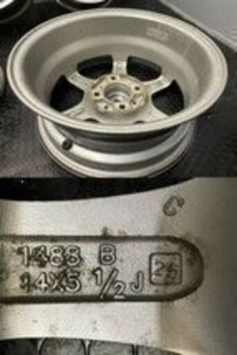 YFC LAYCEA 02 レイシア 社外ホイール 14インチ 4本 5.5J4HPCD100+40 ヴィッツ等　(VHV221) クレジットカード QRコード決済可能