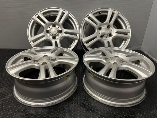 社外ホイール 15インチ 4本 6J4HPCD100+53 フィット等 (VHK332 