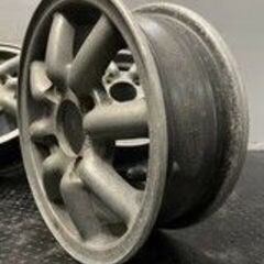 旧車ホイール BR ブラックレーシング 社外ホイール 12インチ 4 4.5J4HPCD110+45 旧ダイハツ等　(VHM468)クレジットカード QRコード決済可能