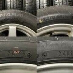 【DUNLOP ENASAVE EC204 175/65R14】夏タイヤ【SIBILLA GG 14インチ 5.5J4HPCD100+38】バリ溝 デミオ ヴィッツ等　(VTN579) クレジットカード QRコード決済可能