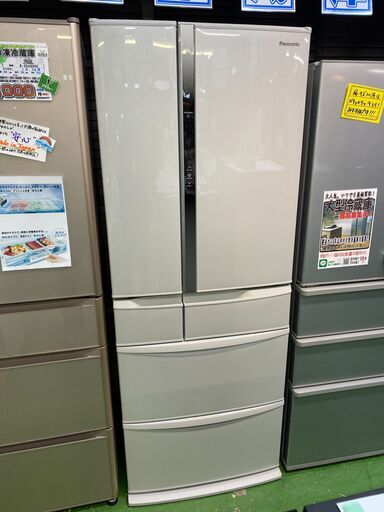 【愛品館八千代店】保証充実Panasonic2017年製455ℓ6ドア冷凍冷蔵庫NR-FV45V2