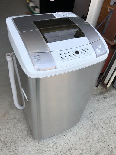 【動作保証あり】ELSONIC エルソニック 2018年 EH-L55DD 5.5kg 洗濯機 インバーター【管理KRS443】