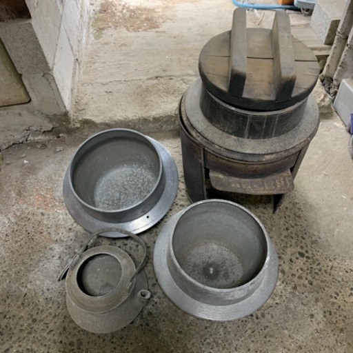 釜戸　かまど　お釜　羽釜　やかん　セット　まとめて