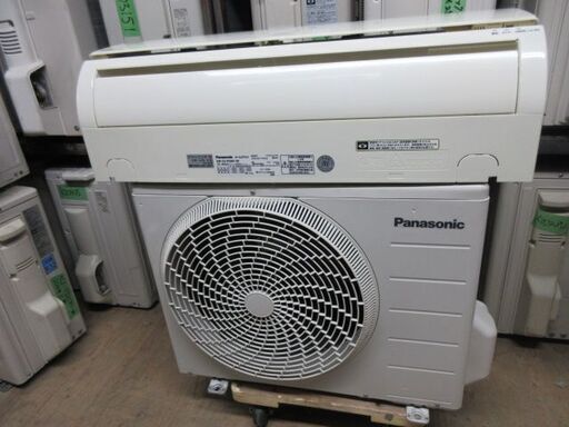 K03214　パナソニック　中古エアコン　主に8畳用　冷2.5kw／暖2.8kw