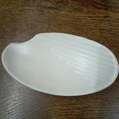 陶器作家　野嶋信夫氏作　お米の形の小皿　未使用品