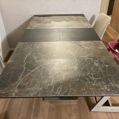 セラミック天板ALETTA（アレッタ）エクステンションダイニングテーブル 